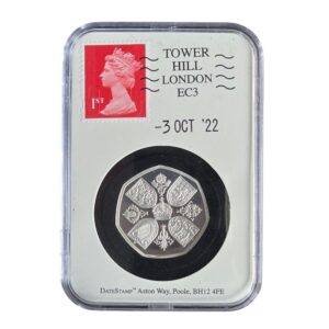 2022 Her Majesty Queen Elizabeth II Memorial 50p Silver Proof in DateStamp