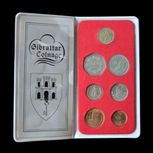 1988 Gibraltar UNC 7-Coin Annual Set