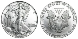 1988 American Eagle Silver 1 Oz Bullion Coin in Capsule