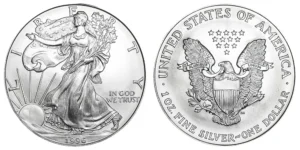 1996 American Eagle Silver 1 Oz Bullion Coin in Capsule