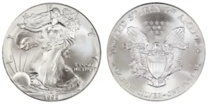 1998 American Eagle Silver 1 Oz Bullion Coin in Capsule