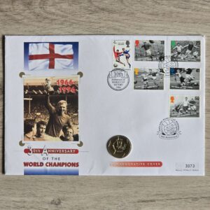 1996 Football £2 BU Coin Cover by Mercury (Large Version)