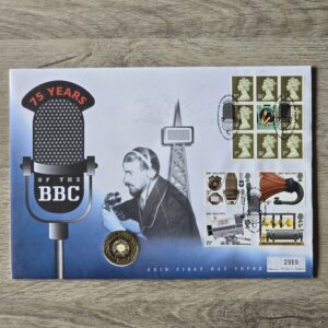 1997 UK £2 75 Years of the BBC Coin Cover by Mercury