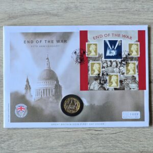 2005 End of the War £2 BU Coin Cover Mercury