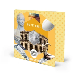 2026 France Regions - Occitanie 10€ Silver Hexagon Coin BU Pack