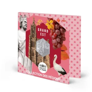 2026 France Regions - Grand Est 10€ Silver Hexagon Coin BU Pack
