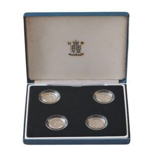 1999 - 2002 UK 4x £1 Silver Proof Heraldic Emblems Collection