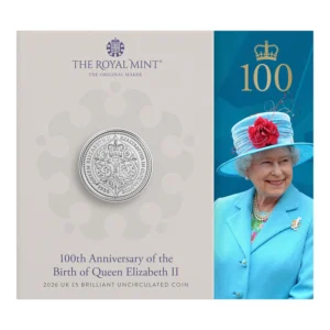 2026 100th Anniversary of the Birth of Queen Elizabeth II £5 BU RM