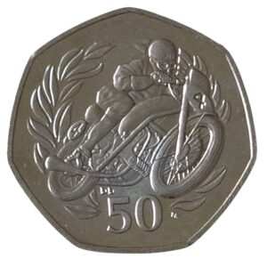 1999 Isle of Man Leslie Graham TT 50p Circulation Coin
