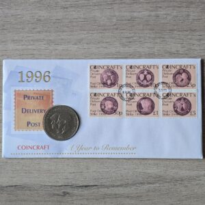 1981 1996 Royal Wedding 1 Crown BU Coin Cover by CoinCraft