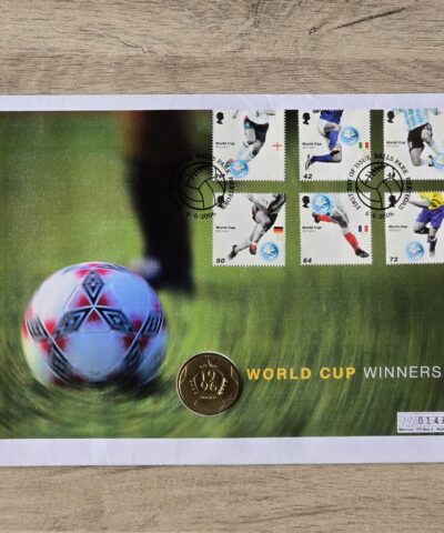 1996 2006 Football World Cup Winners £2 BU Coin Cover by Mercury