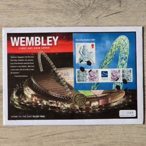 1997 2007 Wembley Stadium £1 Coin Cover by Mercury