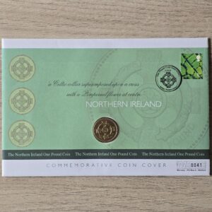 2001 2003 Northern Ireland £1 Coin Cover by Mercury
