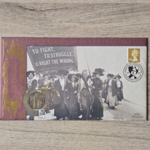 2003 Suffragette UK 50p Coin Cover by Benham