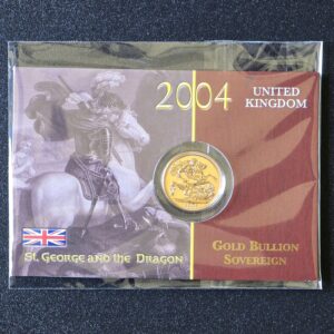 2004 St George and the Dragon Full Sovereign Bullion in Original Mint Pack