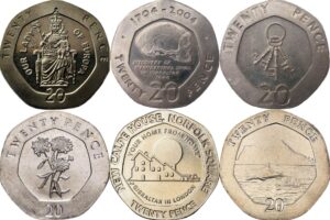 Various Gibraltar Circulated 20p Coin for Daterun