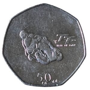 2014 Isle of Man Paul McGuiness TT 50p Circulation Coin