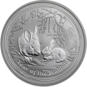 2011 Series II - Year of the Rabbit Perth Mint Lunar 1 oz Silver Bullion Coin