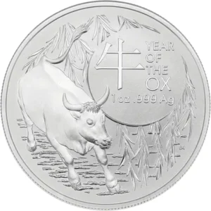 2021 Royal Australian Mint Lunar Year of Ox 1 oz Silver Bullion Coin
