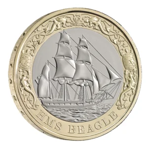 2026 200th Anniversary of HMS Beagle BU £2 Coin in Capsule