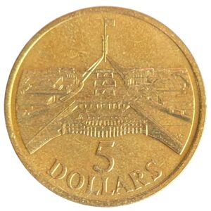 1988 Australia Parliament House $5 Circulated Coin