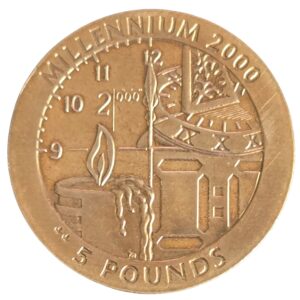 1999 Gibraltar Millennium £5 Circulated Virenium Coin