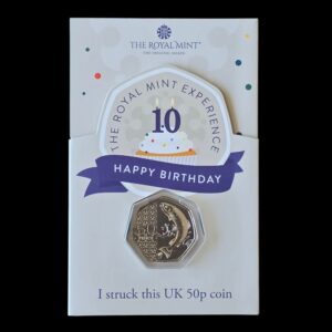 2026 Atlantic Salmon with 10th Anniversary Privy Mark 50p BU Strike Your Own