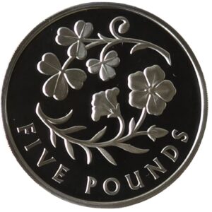 2025 Northern Ireland Shamrock and Flax UK Proof £5 RM Exclusive Coin in Capsule