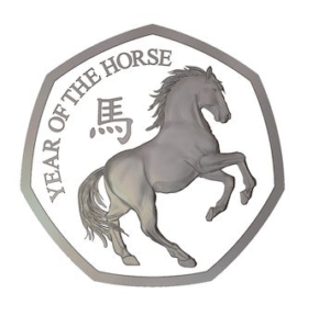 2026 Gibraltar Lunar Year of Horse 50p