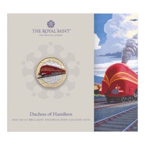 2026 Duchess of Hamilton Locomotive BU £2 Coloured
