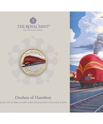 2026 Duchess of Hamilton Locomotive BU £2 Coloured
