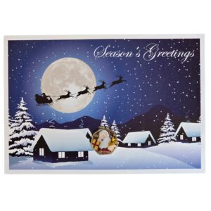 2011 Isle of Man Christmas 'Santa Claus' 50p Coloured BU Diamond Finish Coin Card