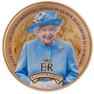 2022 Platinum Jubilee 24-Carat Gold Plated Commemorative 'Blue'