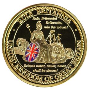 2017 Rule Britannia Large 24-Carat Gold Plated Commemorative