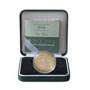 2006 Isambard Kingdom Brunel Man £2 Silver Proof