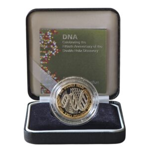 2003 Discovery of DNA £2 Silver Proof Piedfort