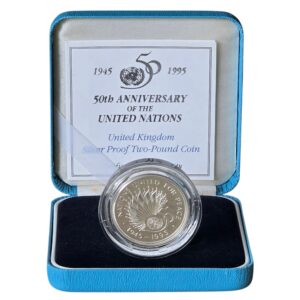 1995 United Nations £2 Silver Proof