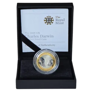 2009 Charles Darwin Silver Proof £2