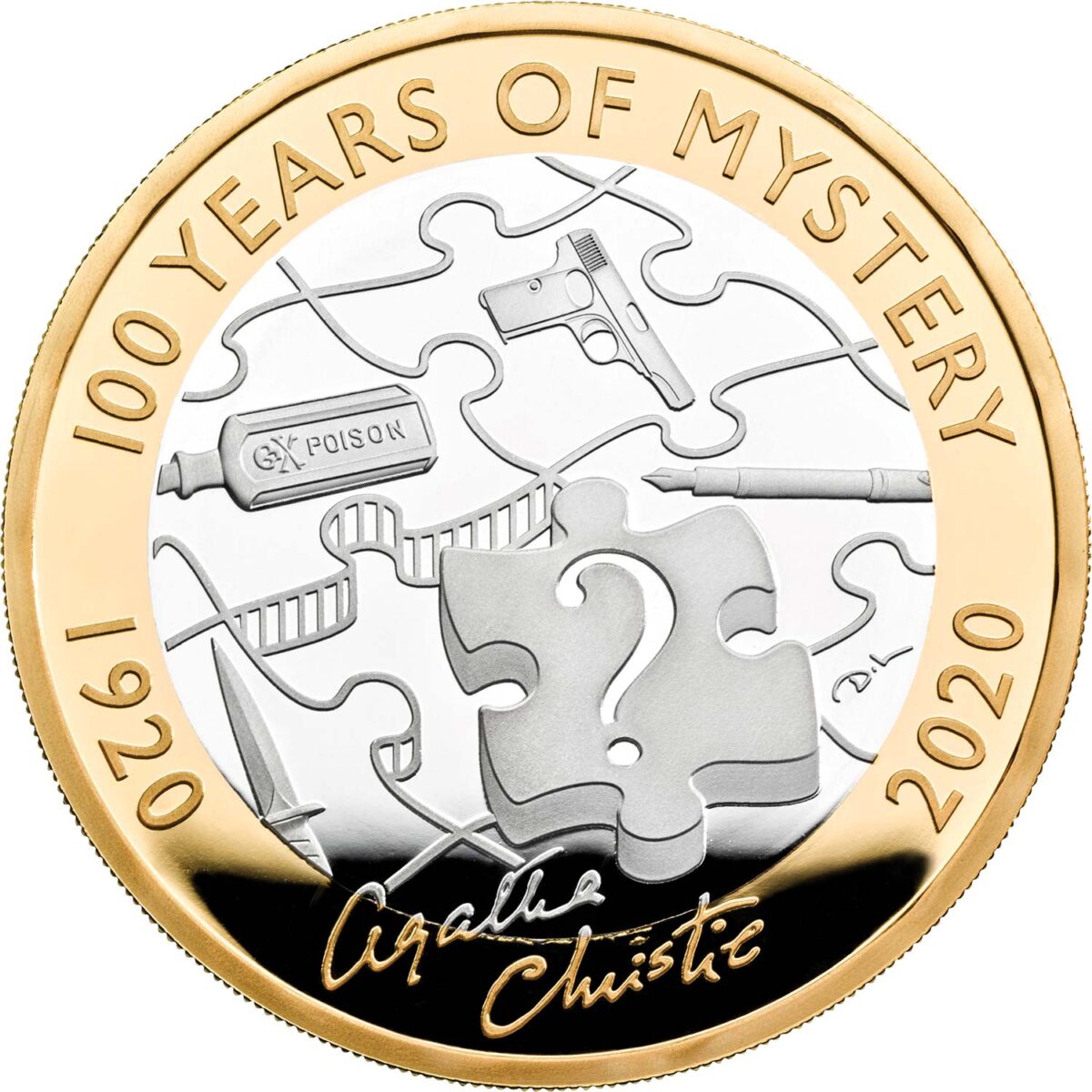 2020 Agatha Christie £2 Silver Proof