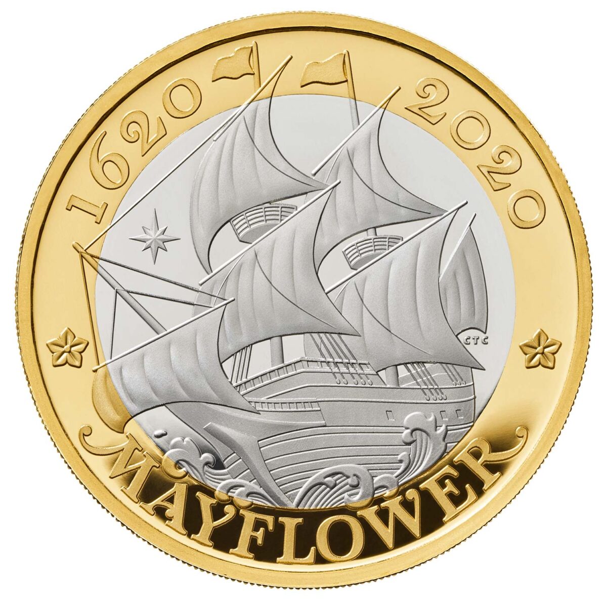 2020 Mayflower £2 Silver Proof