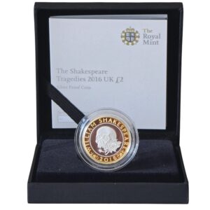 2016 Shakespeare Tragedies Skull £2 Silver Proof