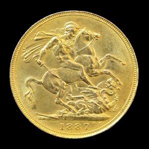 1887 Queen Victoria Jubilee Head Full Sovereign - London