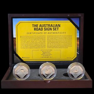 2013-2015 Australia Road Signs - Kangaroo, Koala and Emu 1 oz Silver Frosted Uncirculated Coin Set