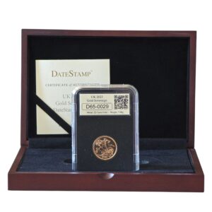 2023 'Crowned' King Charles Coronation Full Sovereign - DateStamp Boxed with COA