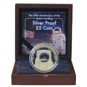 2019 Isle of Man Moon Landing £5 Silver Proof