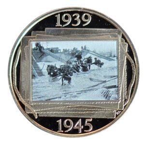 2019 Gibraltar 75th Anniversary of D-Day Half Crown Proof Coin in Capsule