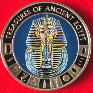 2018 Cook Islands - King Tutankhamin $1 Gold Plated Proof-like in Capsule