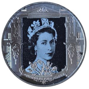 2022 Gibraltar Platinum Jubilee Half Crown Proof Coin in Capsule