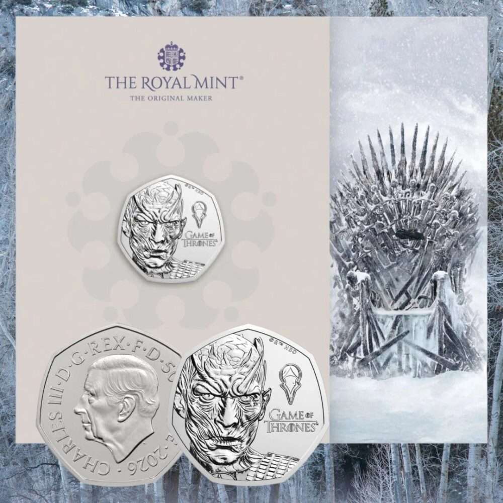 2026 Game of Thrones 'Ice' 50p BU