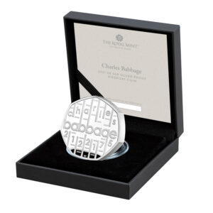 2021 Charles Babbage UK 50p Silver Proof Piedfort